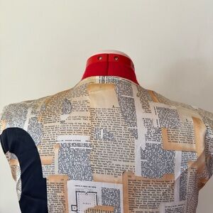 NIC+ZOE Black and Cream Print Blouse